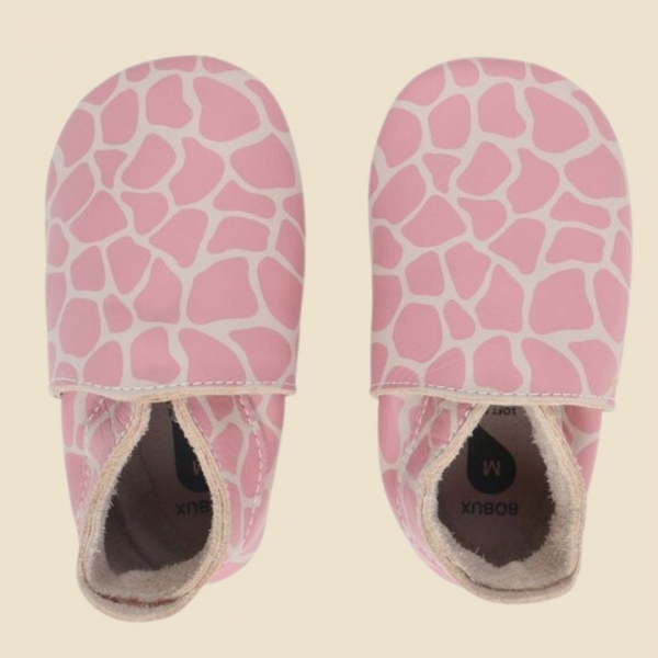 Soft Sole (3-21 μηνών) Giraffe Print Milk