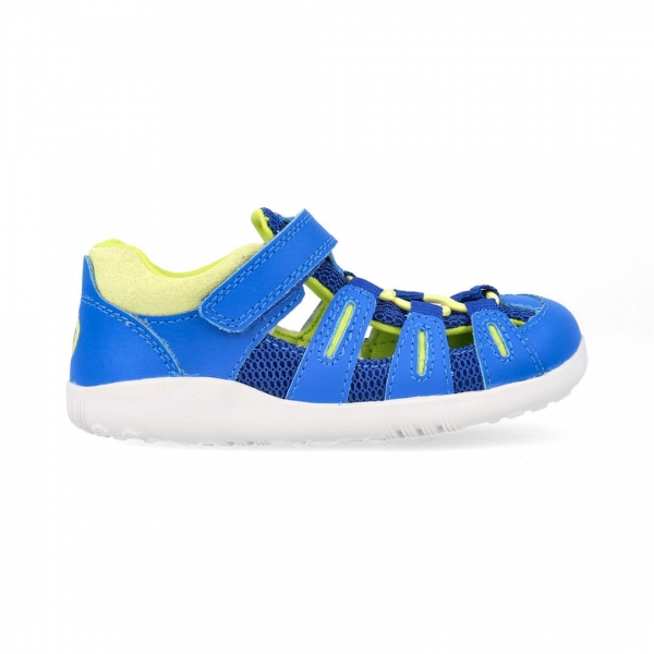 Bobux: Πέδιλο Kid+ (27-33) Summit Snorkel Blue  +  Sunny Lime